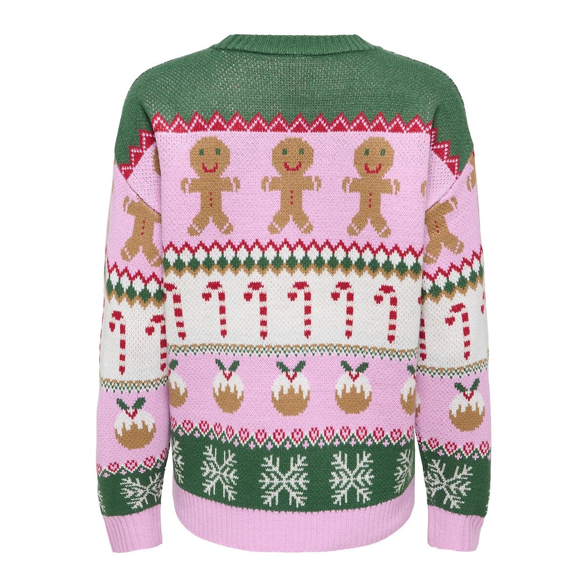 Pull de Noël imprimé multicolore, ONLY