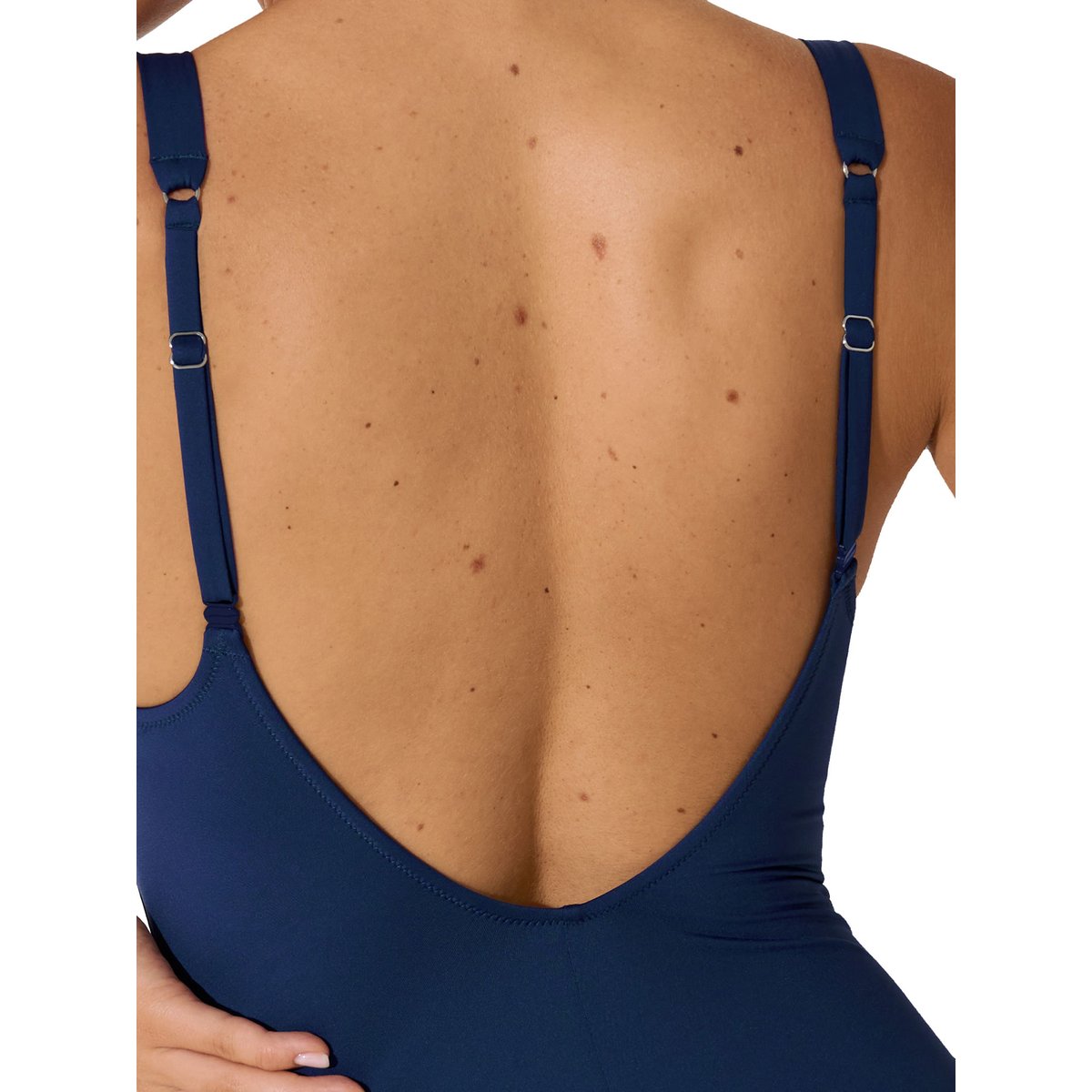 Maillot de bain une pièce armaturé multipositions Palma bleu marine, LISCA