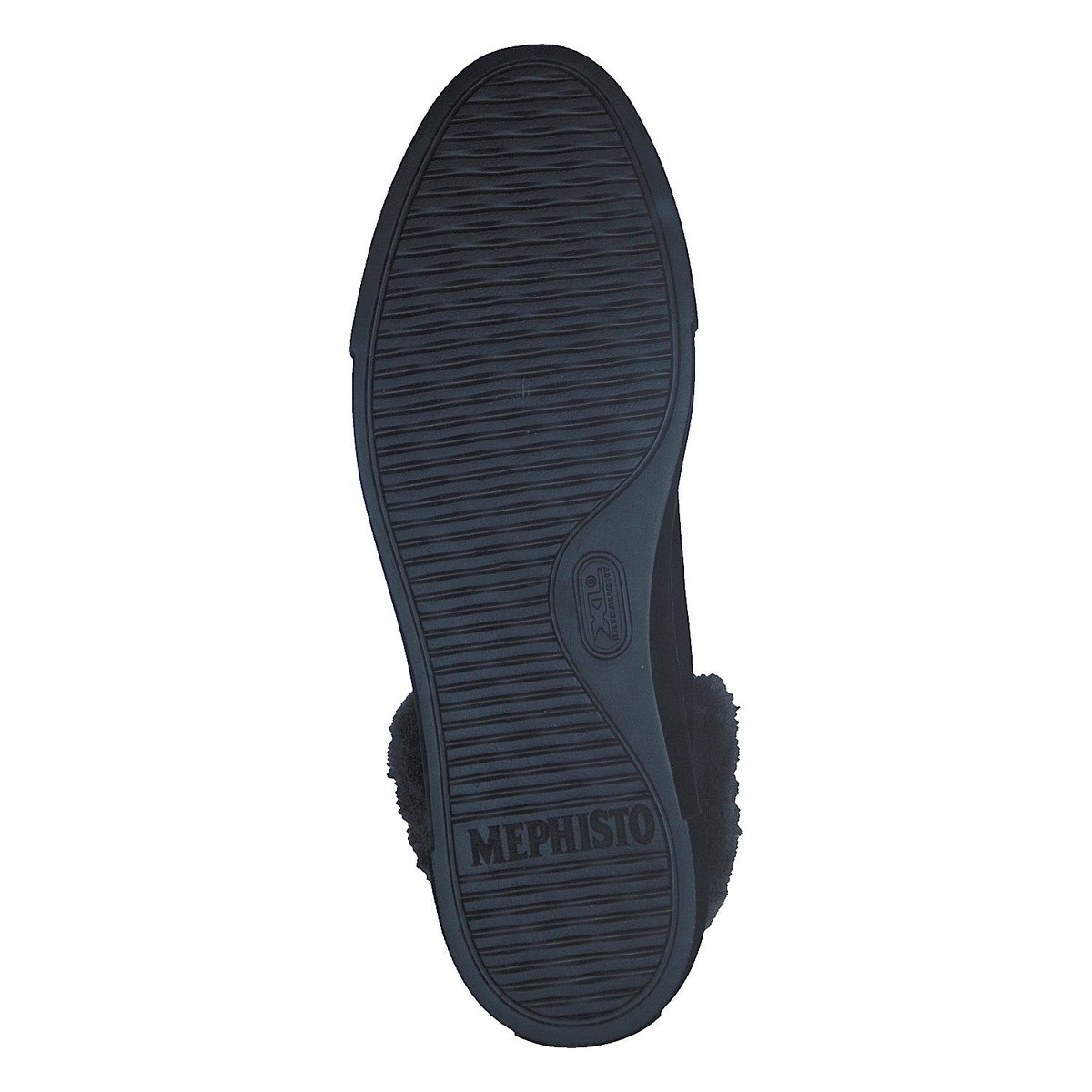 Baskets en cuir lisse GINOU noir p5132, MEPHISTO