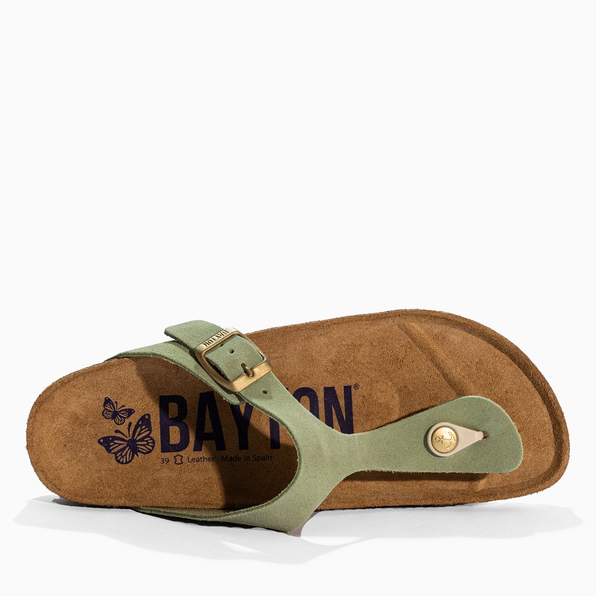 Tongs MERCURE vert, BAYTON