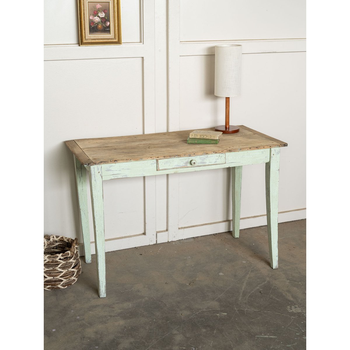 Table à manger de ferme en bois Romy N°1571 - Bon état bois clair, DEBONGOUT