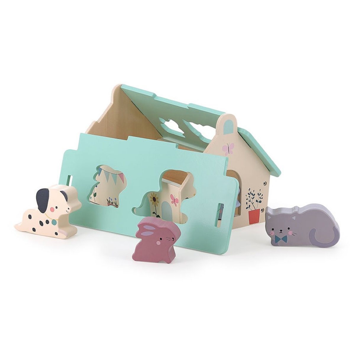 Mini ferme des formes beige, VILAC