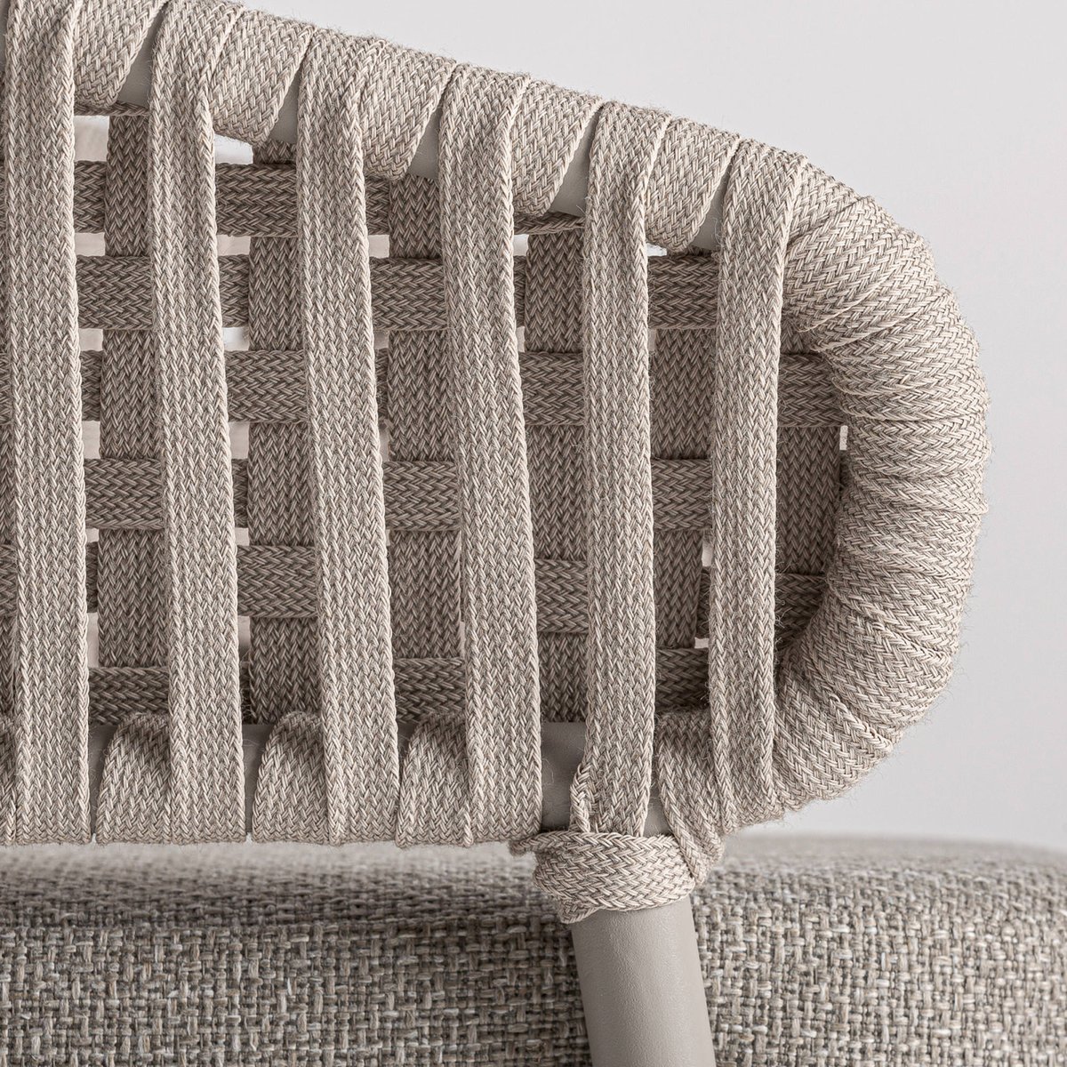 Chaise en aluminium collection S.LENK taupe, RECOLLECTION