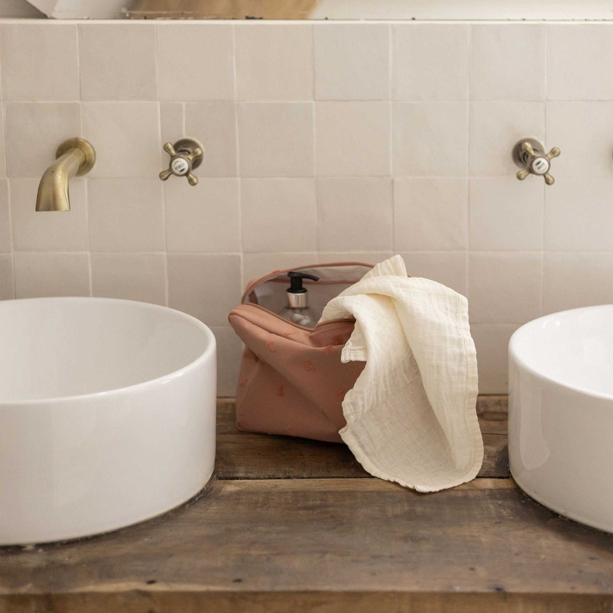 Trousse de toilette bébé rose, TROIS KILOS SEPT