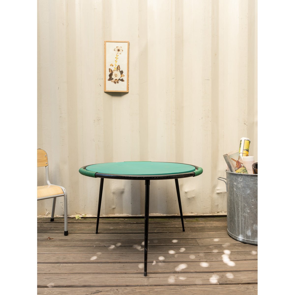 Table d'appoint verte et noire Hanna N°1434 - Bon état noir, DEBONGOUT