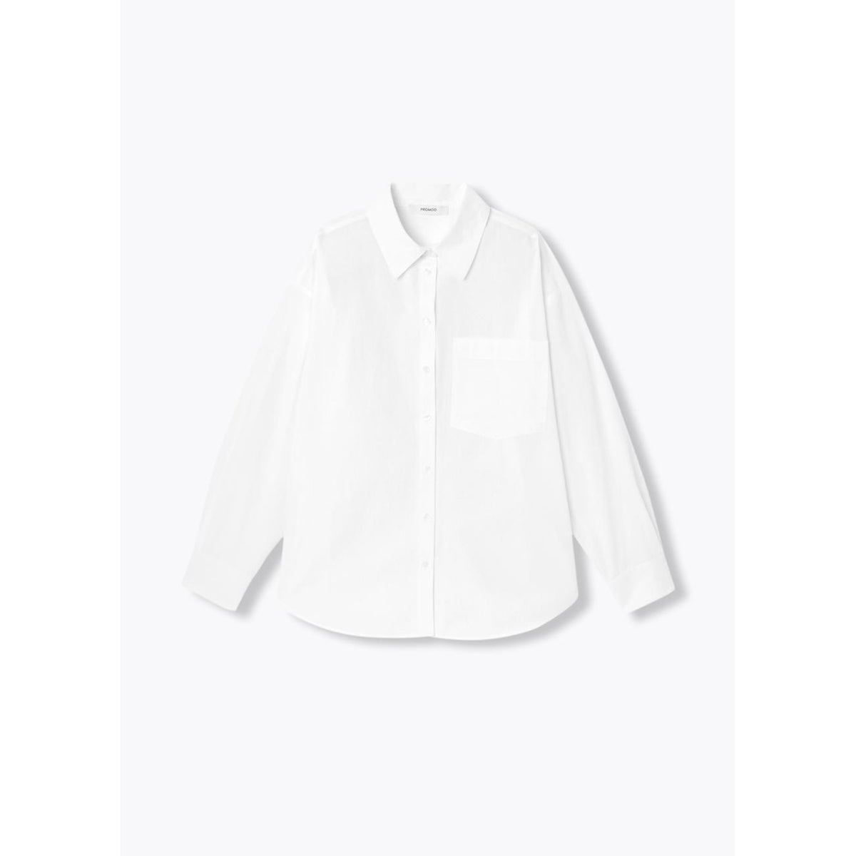 Chemise oversize unie blanc, PROMOD