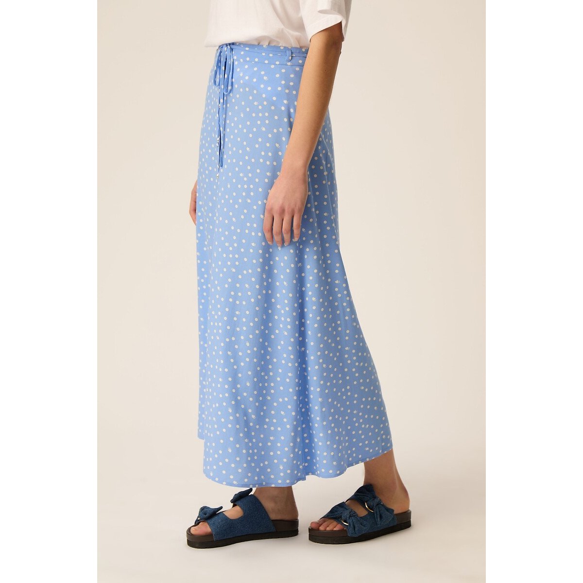 Midirok met stippen, ELIZETTA gestipt blauw, DES PETITS HAUTS