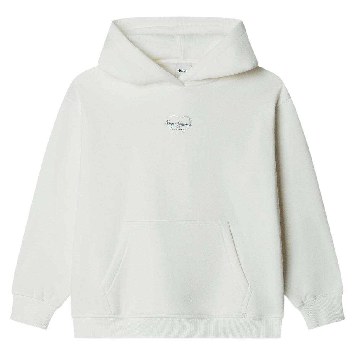 Sweat À Capuche Coupe Décontractée blanche mousse, PEPE JEANS