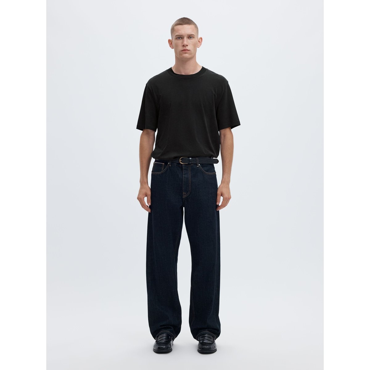 T-Shirt noir - black, SELECTED