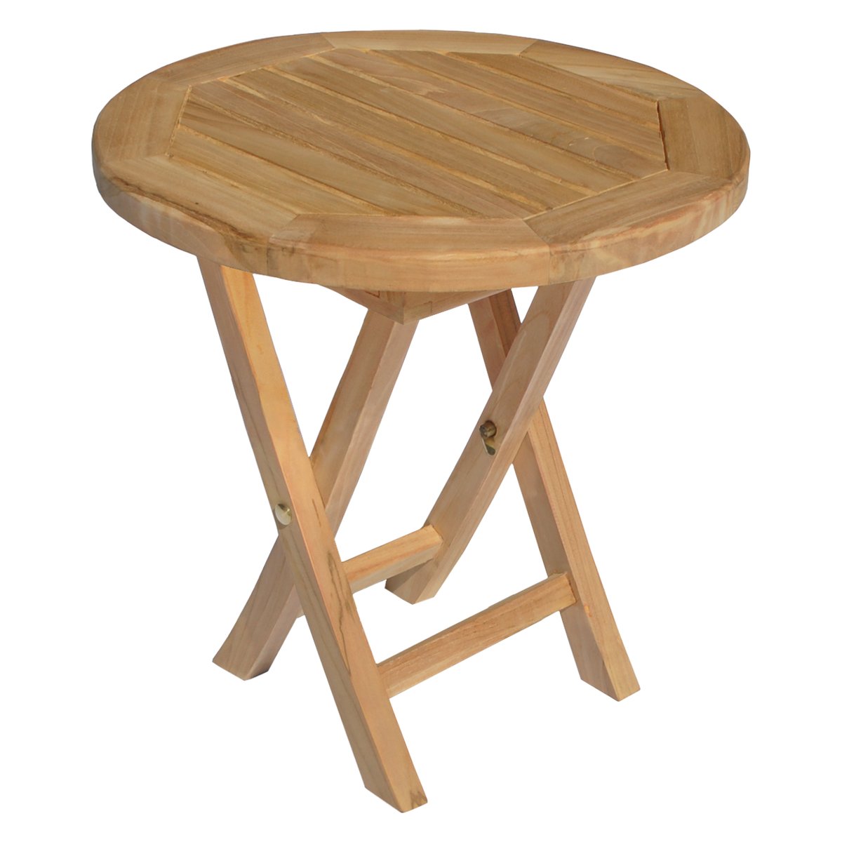 Table d'appoint en teck, ronde, LOMBOK naturel, HAPPY GARDEN