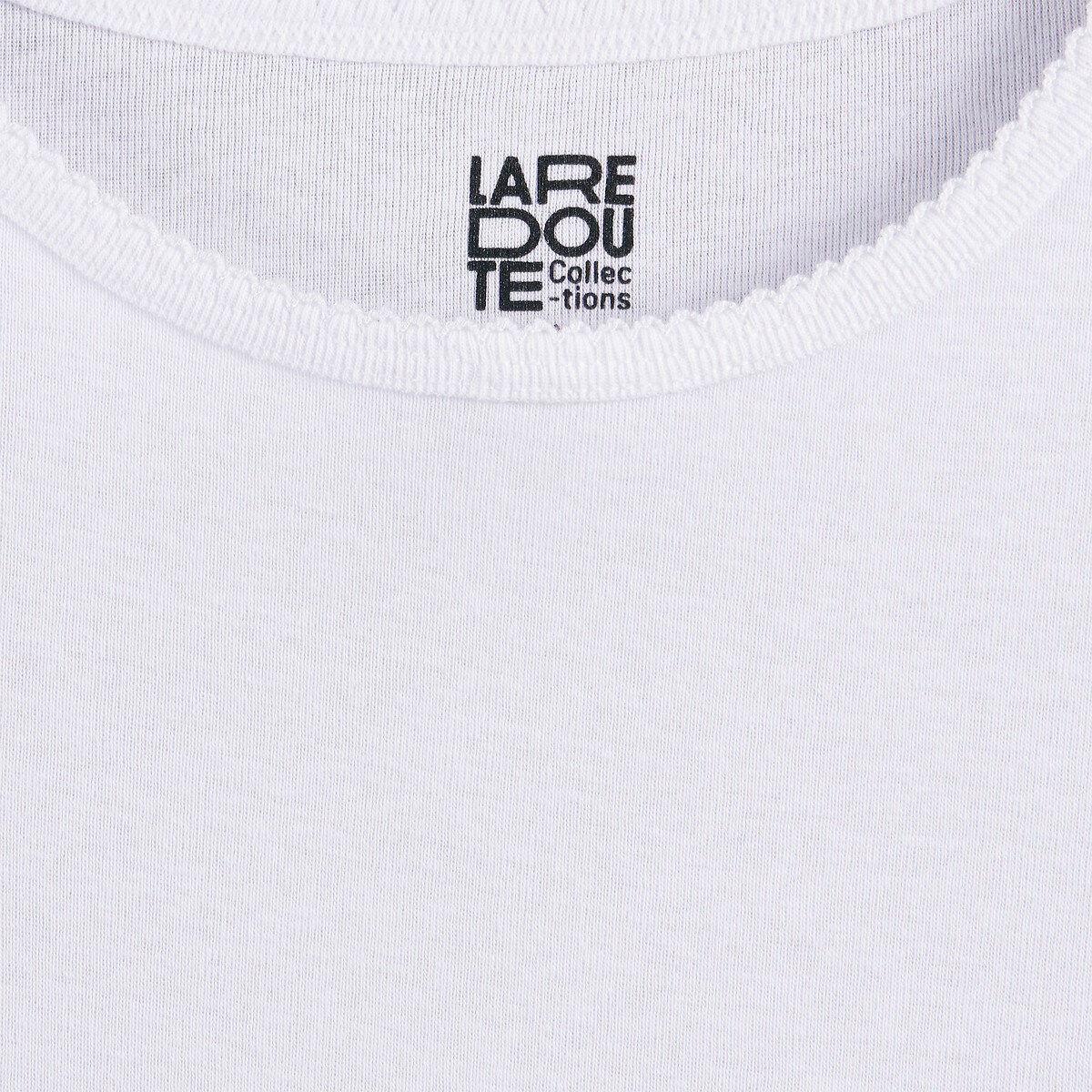 Lot de 3 maillots de corps manches courtes blanc + blanc + blanc, LA REDOUTE COLLECTIONS
