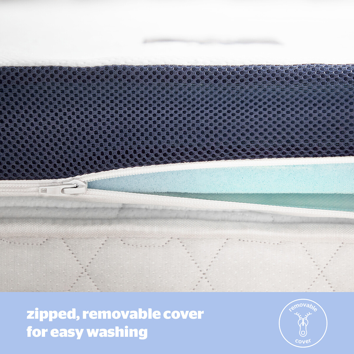 Wellbeing Cool Touch Mattress Topper white, SILENTNIGHT