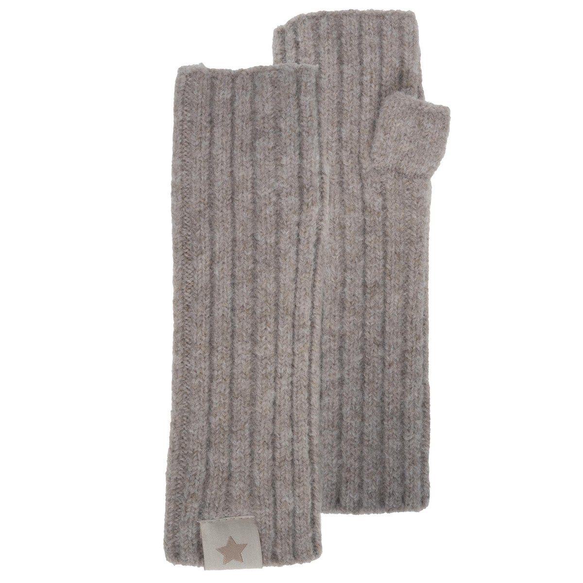 Mitaines maille effet cachemire beige noisette, ISOTONER