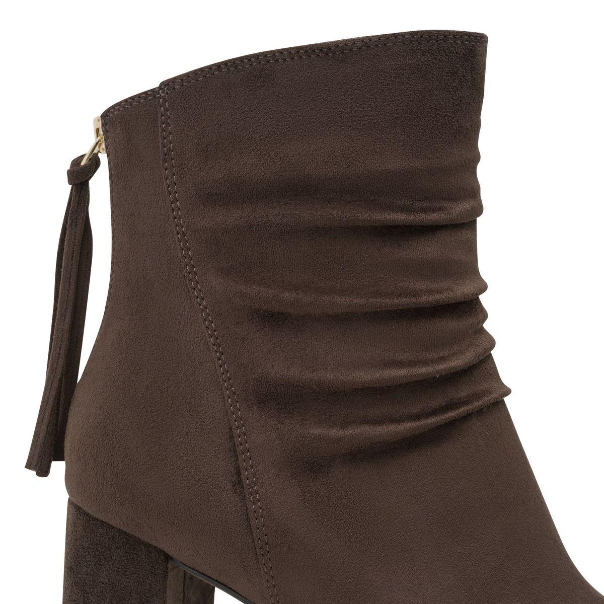 Bottine talon bloc marron mocca, MARCO TOZZI