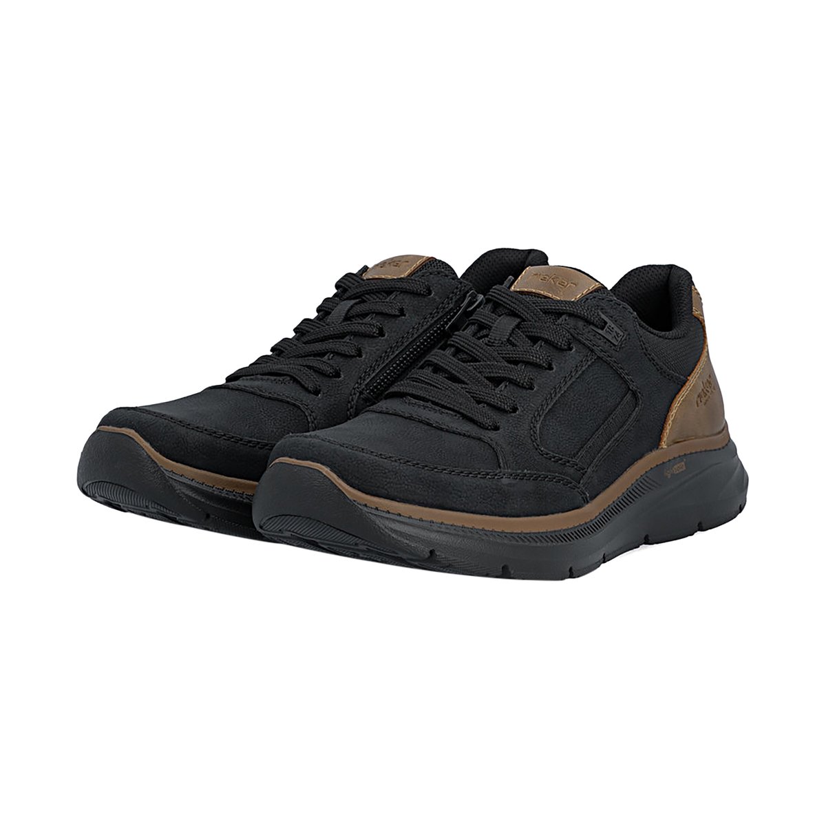 Basket Basse à Lacets Rgd noir, RIEKER