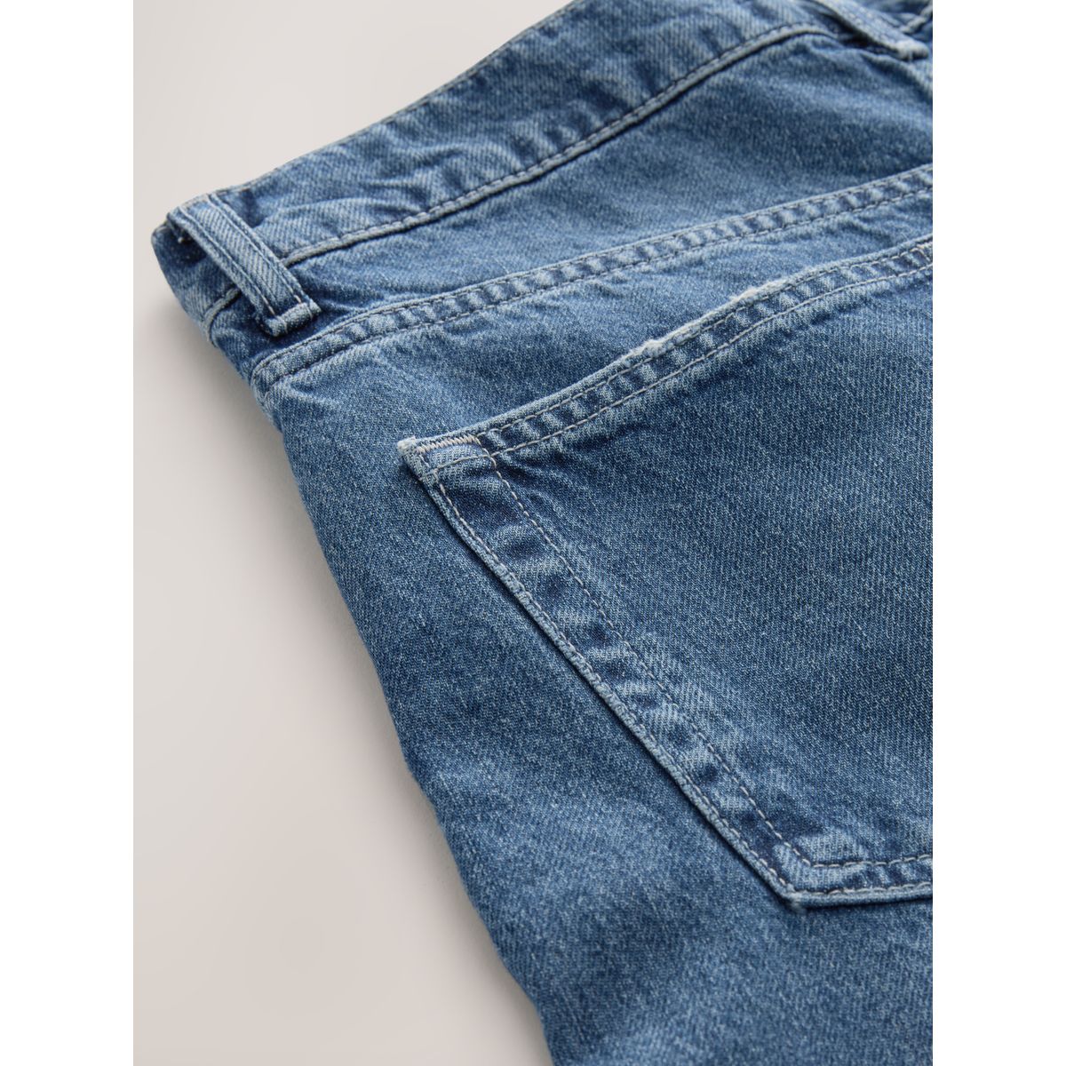 Jean large à ceinture bleu foncé, NEXT
