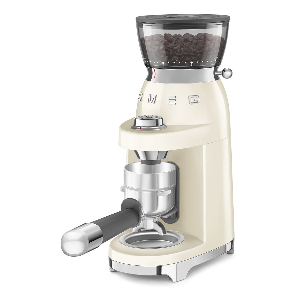 Broyeur à cafe CGF03 crème brillant, SMEG