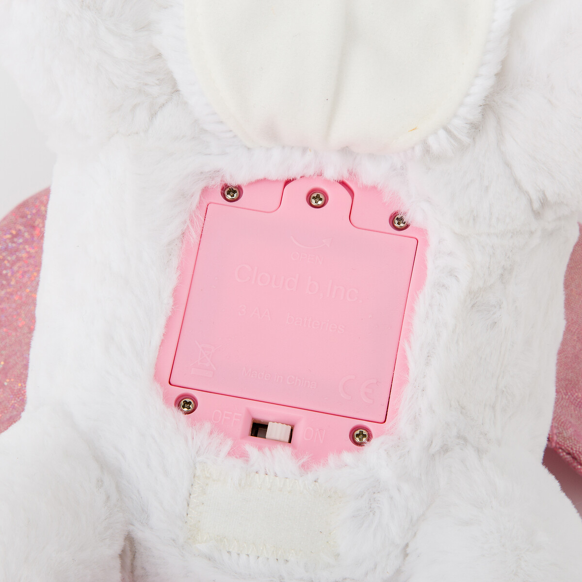 Peluche veilleuse Ella la licorne 7473-WUN blanc/rose, CLOUD B