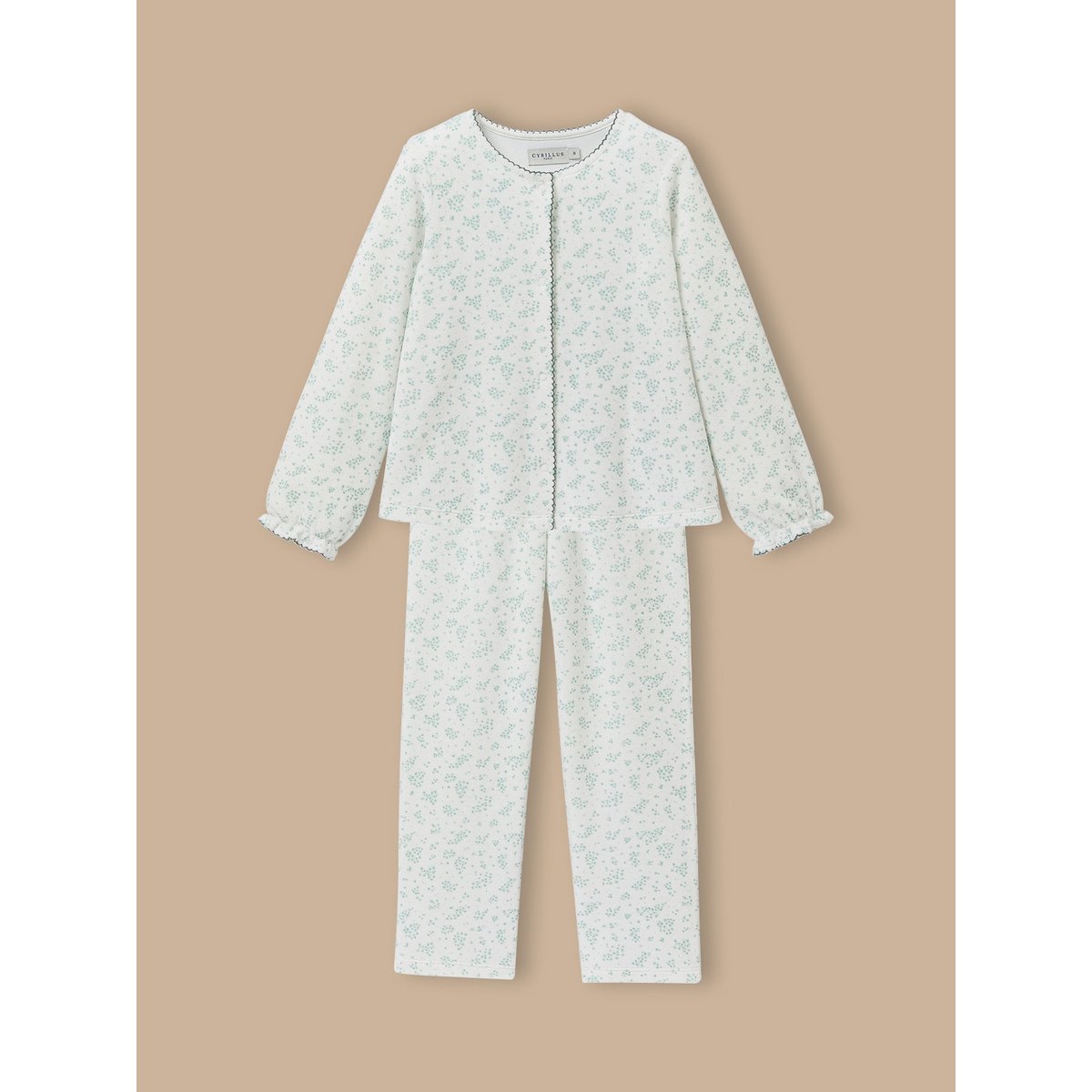 Pyjama en velours imprimé imprimé aurora, CYRILLUS