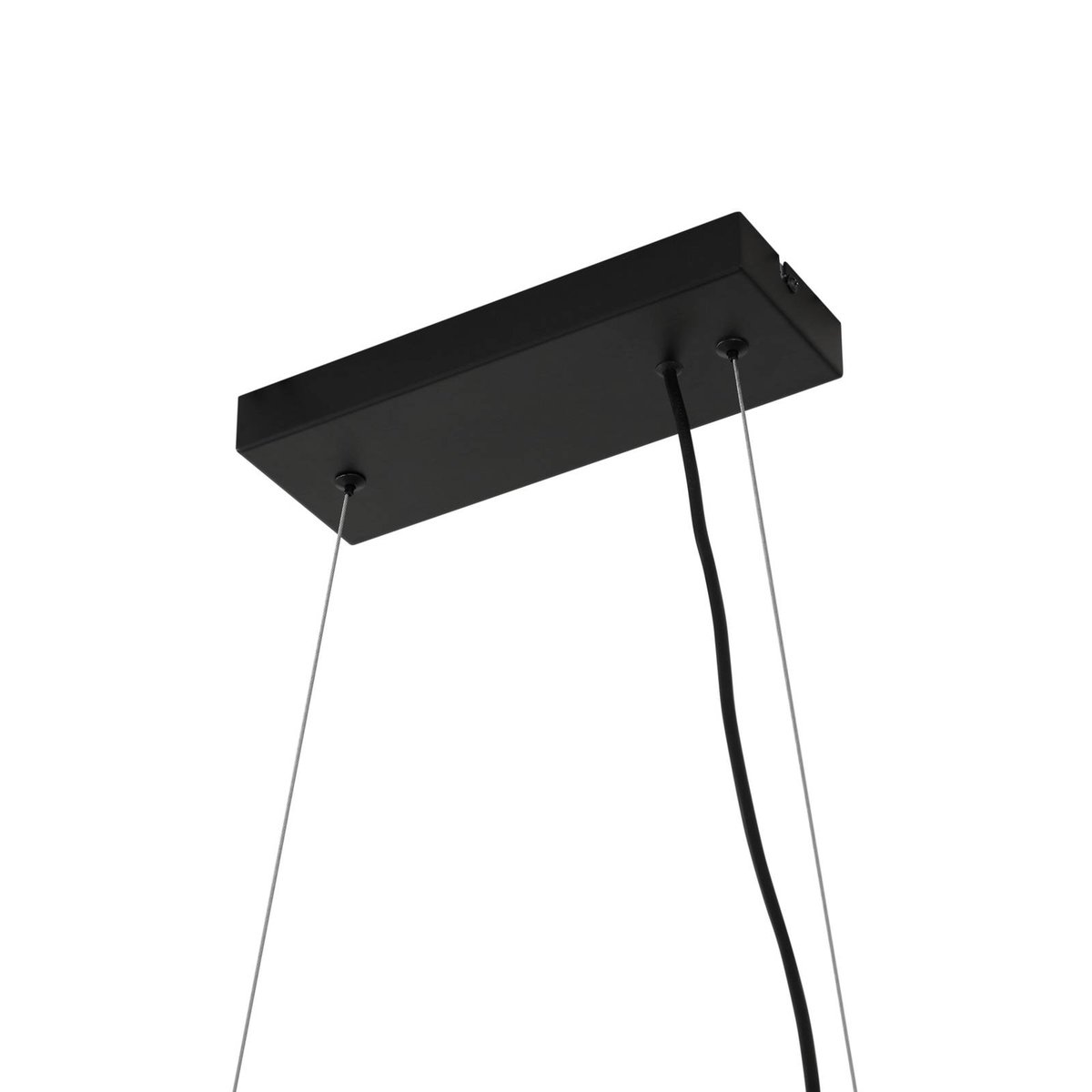 Suspension en métal moderne, Naelen noir, gris fumé, LUCANDE