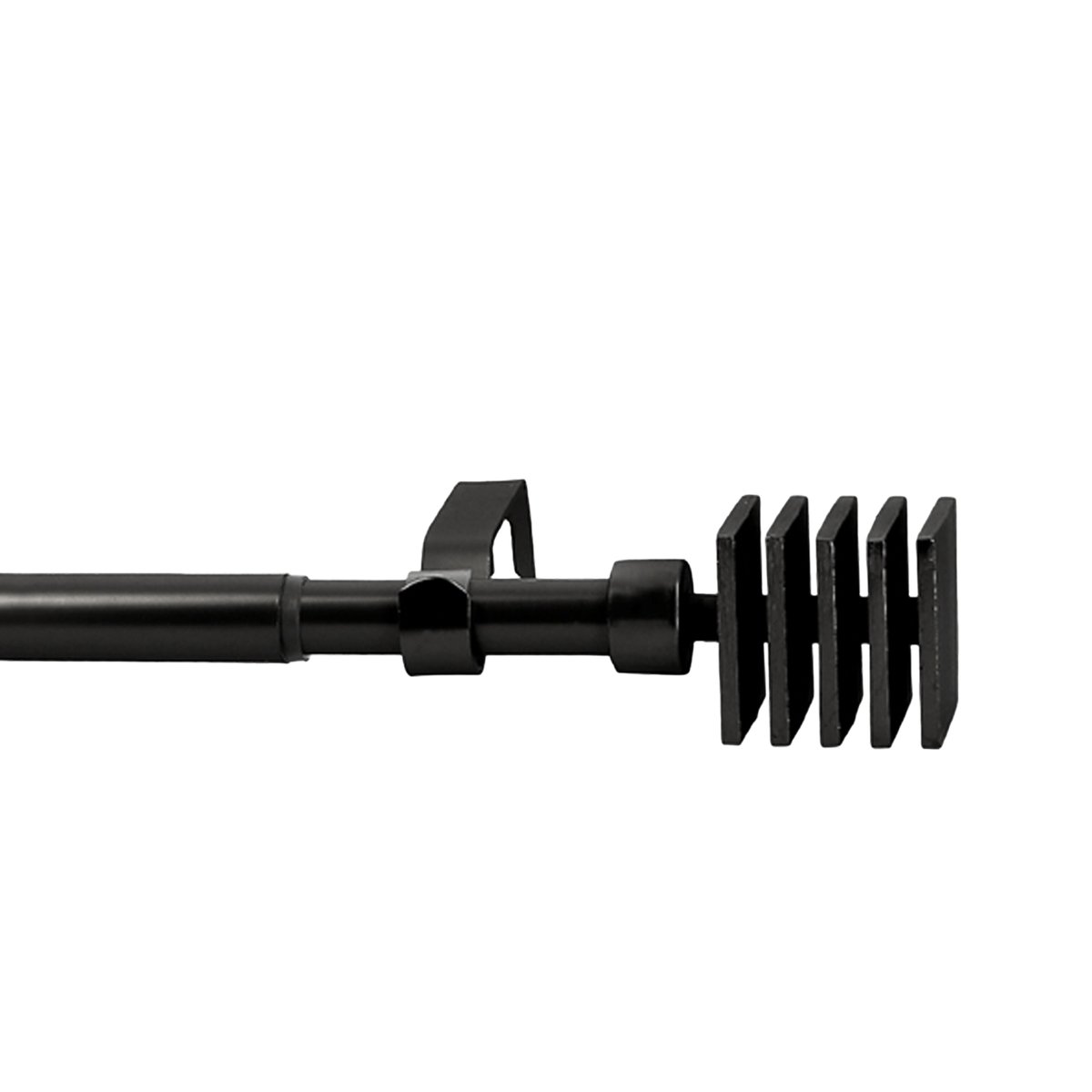Kit tringle à rideaux extensible D28/25 mm noir mat, MOBOIS