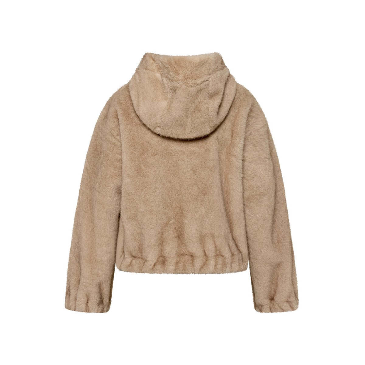 Veste en peluche à capuche silver mink, GIL BRET