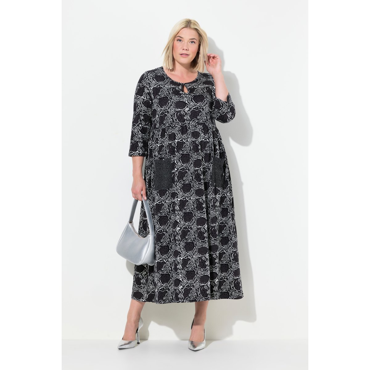 Robe en jersey blanc neige, ULLA POPKEN