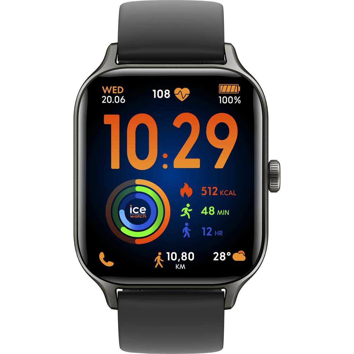 Montre connectée ICE FIT RT 3.0 noir noir, ICE-WATCH