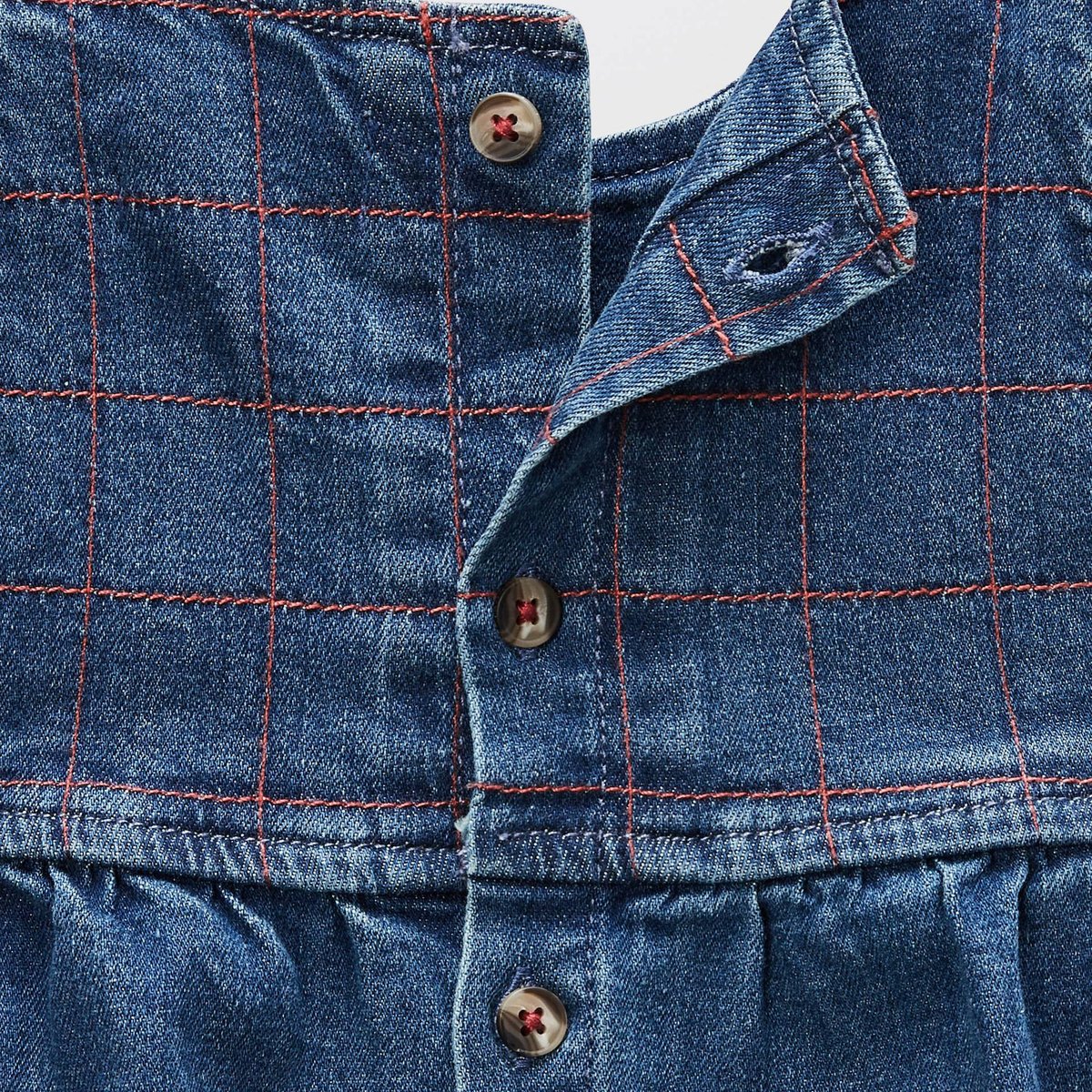 Robe en jean avec bloomer blue denim, BOUT'CHOU