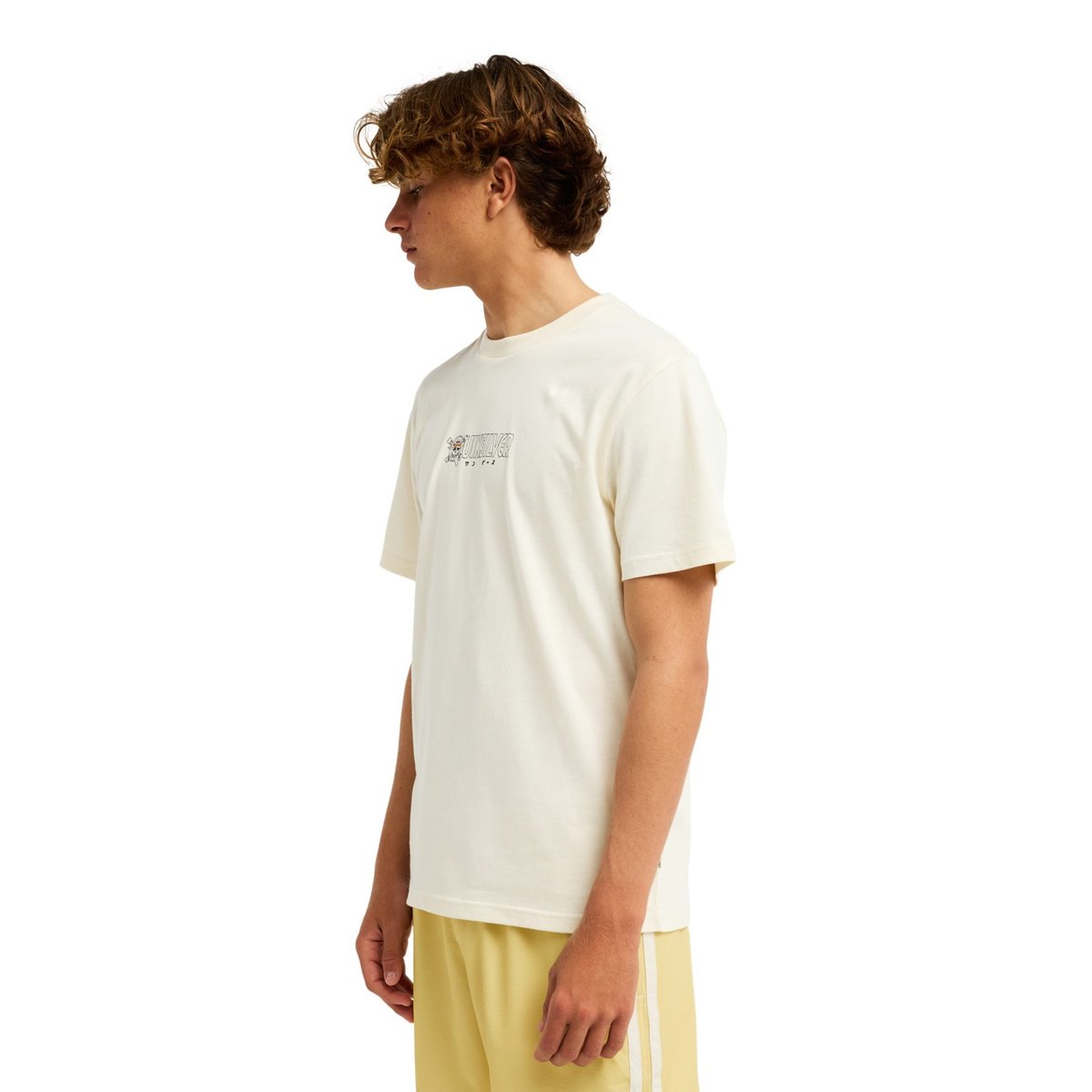 T-Shirt à manches courtes ONE PIECE WANTED blanc bone white, QUIKSILVER