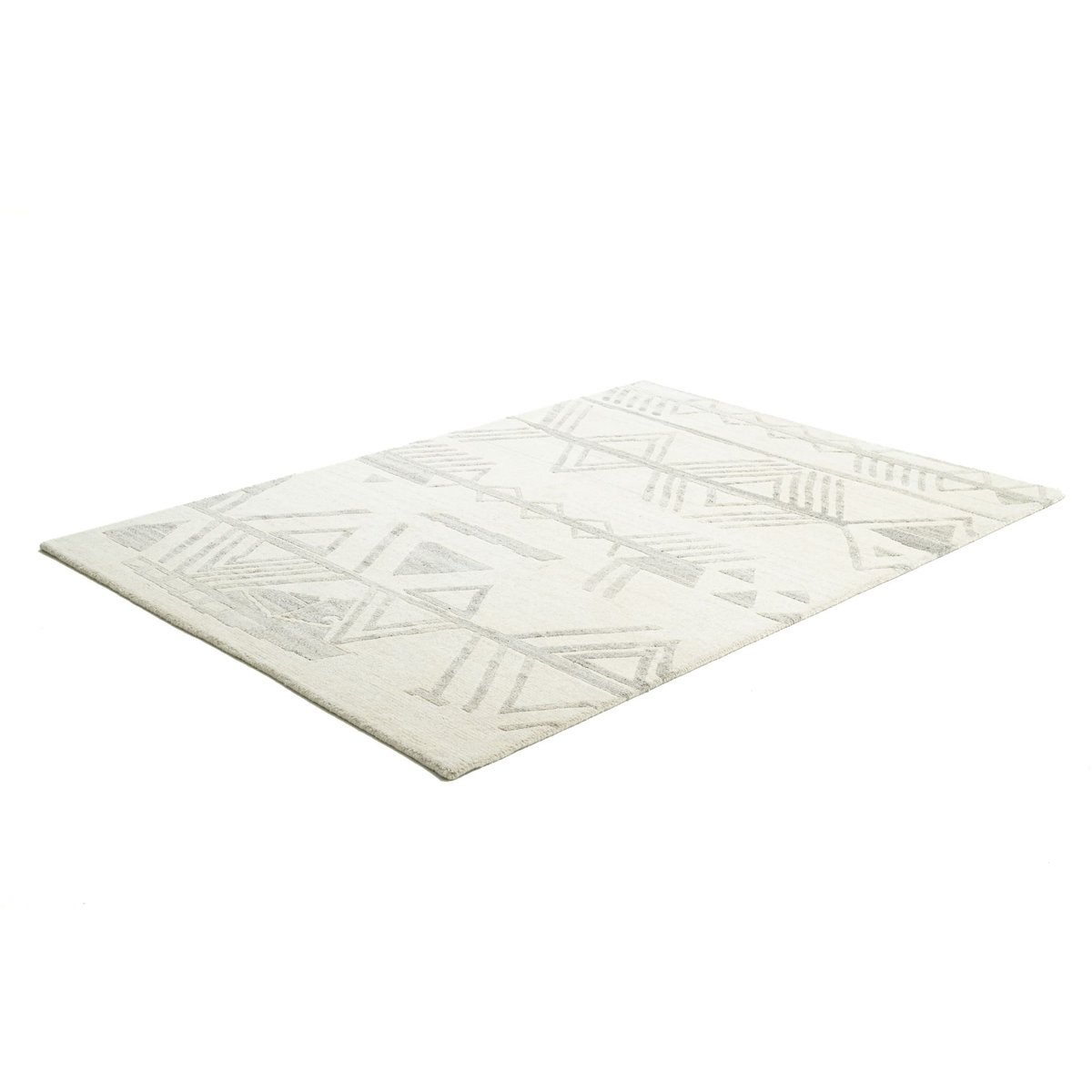 Tapis Salon noué main - NAKARTA natural gris, THEKO