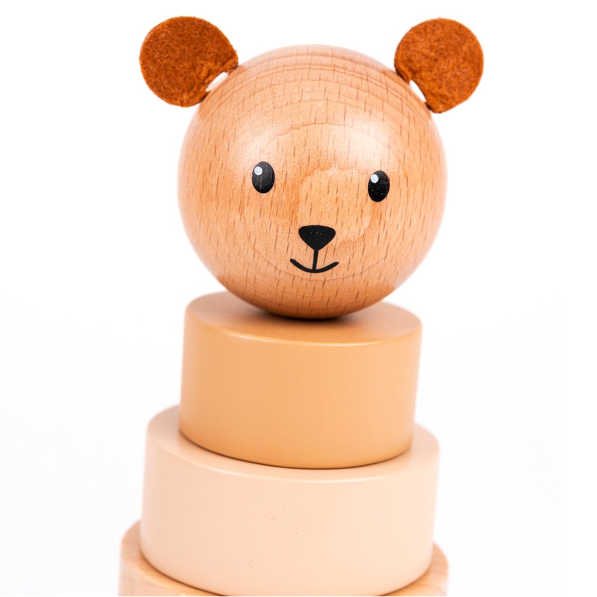 Empilable en bois Ours Marcel bois naturel, EGMONT TOYS