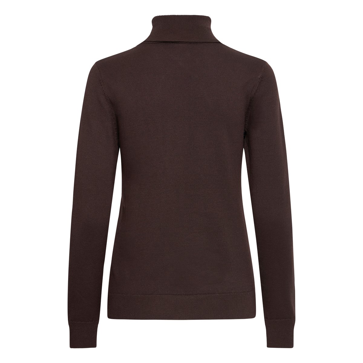 Pull en maille manches longues marron chocolate torte, ICHI
