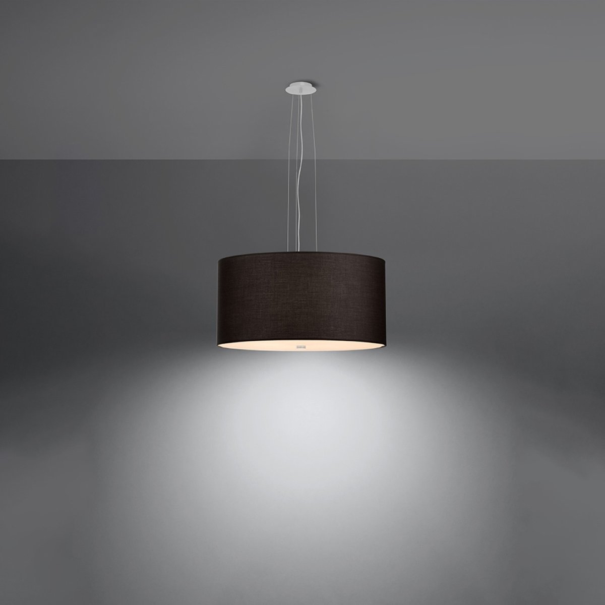 Lustre Tissu Noir E27 5 Otto noir, EDEN