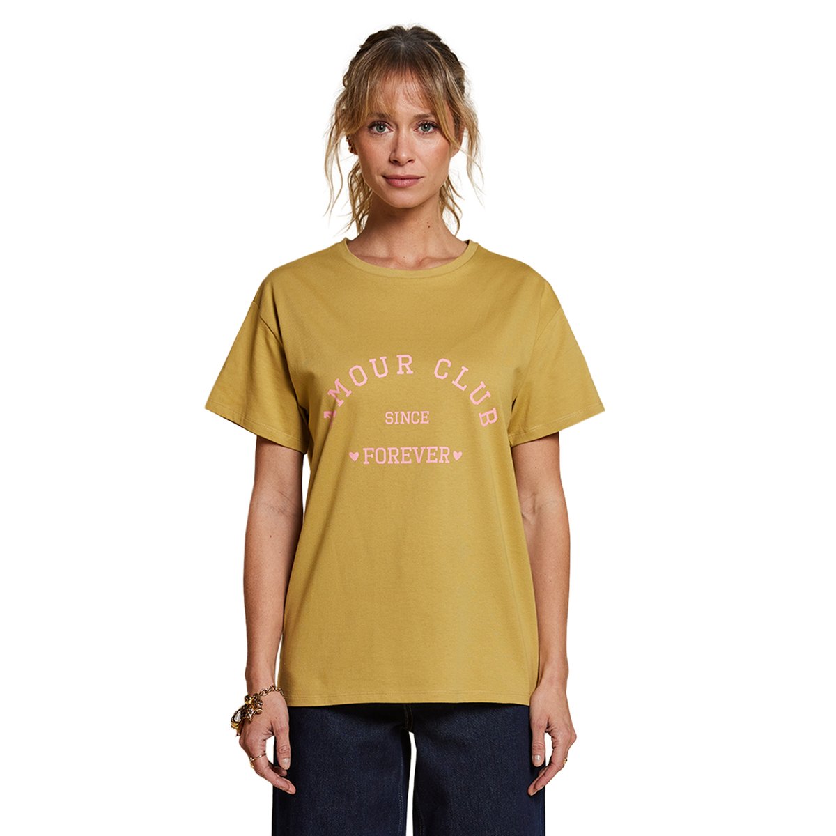 T-shirt manches courtes coton bio olive, ENVIE DE FRAISE