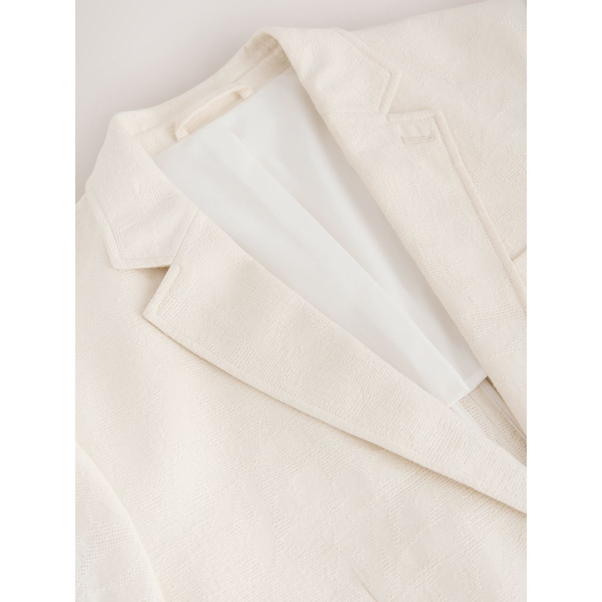 Veste de costume en coton tapisserie écru, NEXT