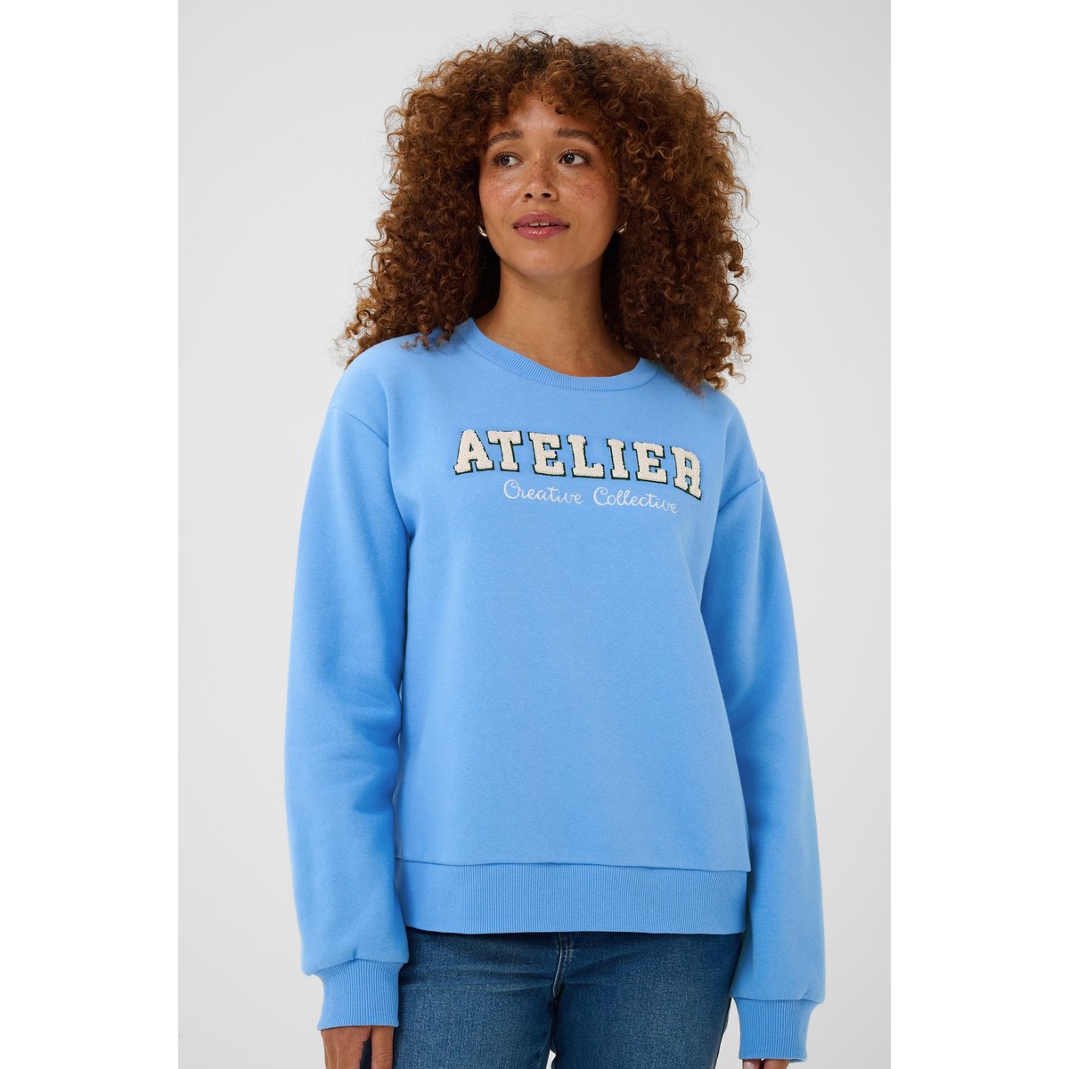 Sweatshirt bleu provence, KAFFE