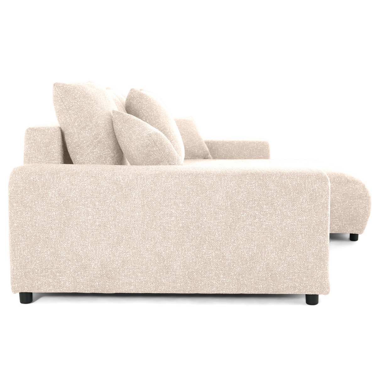 Canapé d'Angle Convertible 4 places - SPICE beige, BEST MOBILIER