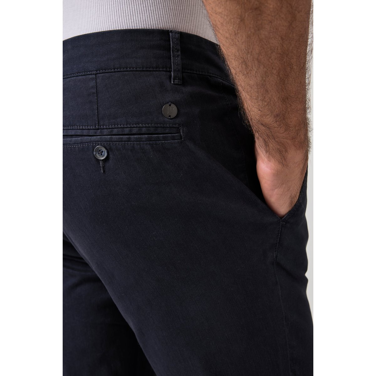 Pantalon chino finition FLEXNAMIC® bleu marine, JP1880