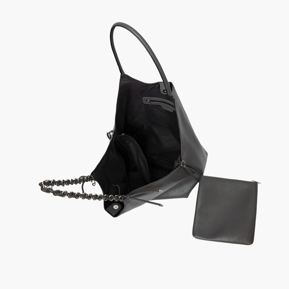 Grand sac shopper Traicy argenté,gris, LOLLIPOPS