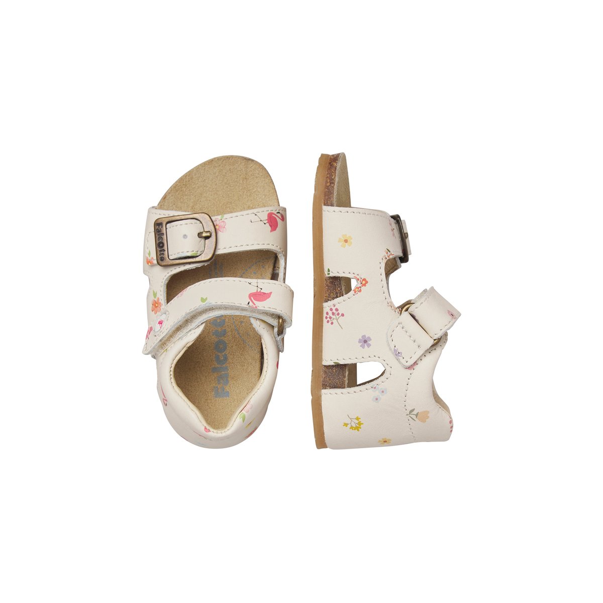 Sandales en cuir BEA blanc crème-, FALCOTTO