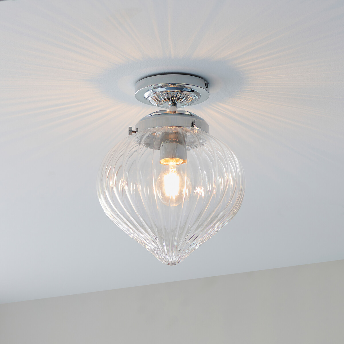 Cheswick Semi-Flush Bathroom Ceiling Light chrome, ÉDITÉ