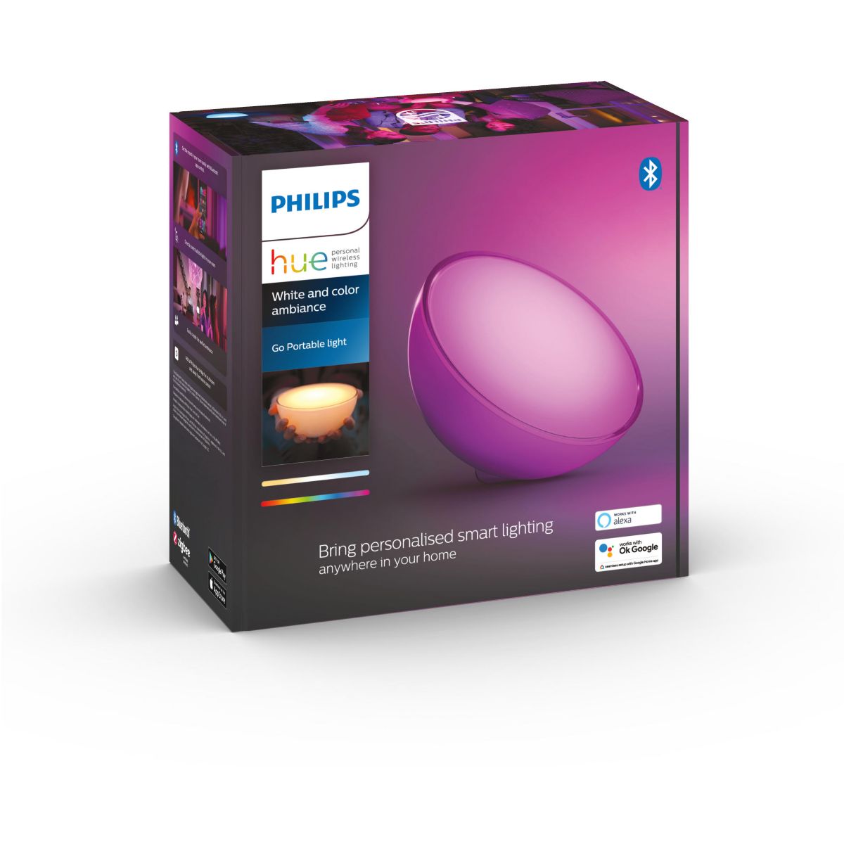 Lampe connectée Go White&Color Ambiance couleur unique, PHILIPS HUE