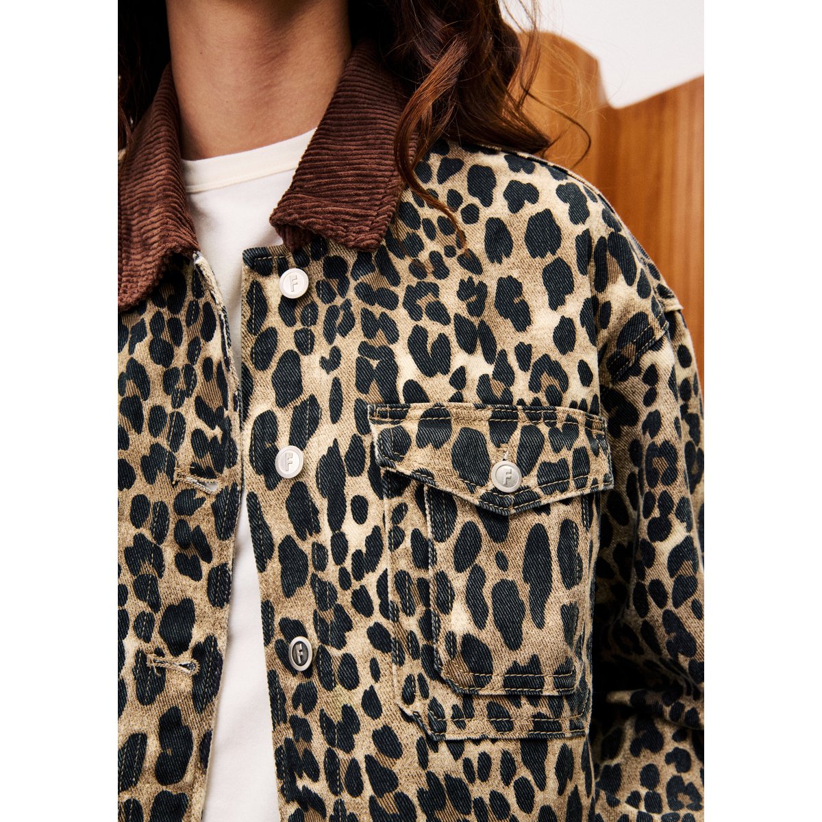 Veste en coton à motif léopard MUNCHKIN leopard, FRNCH