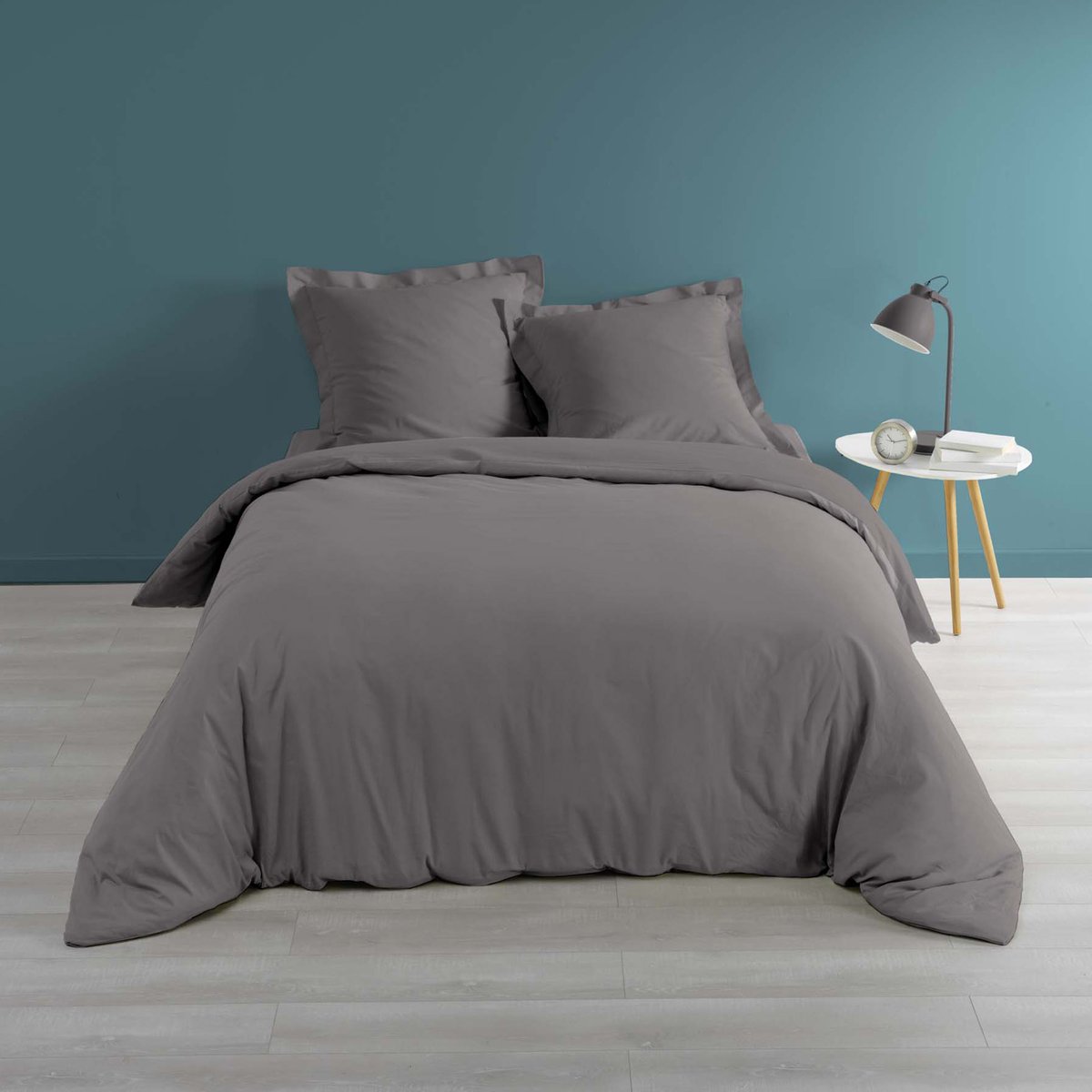 Housse de couette Percale 240 x 260 cm Percalines Anthracite anthracite, EDEN