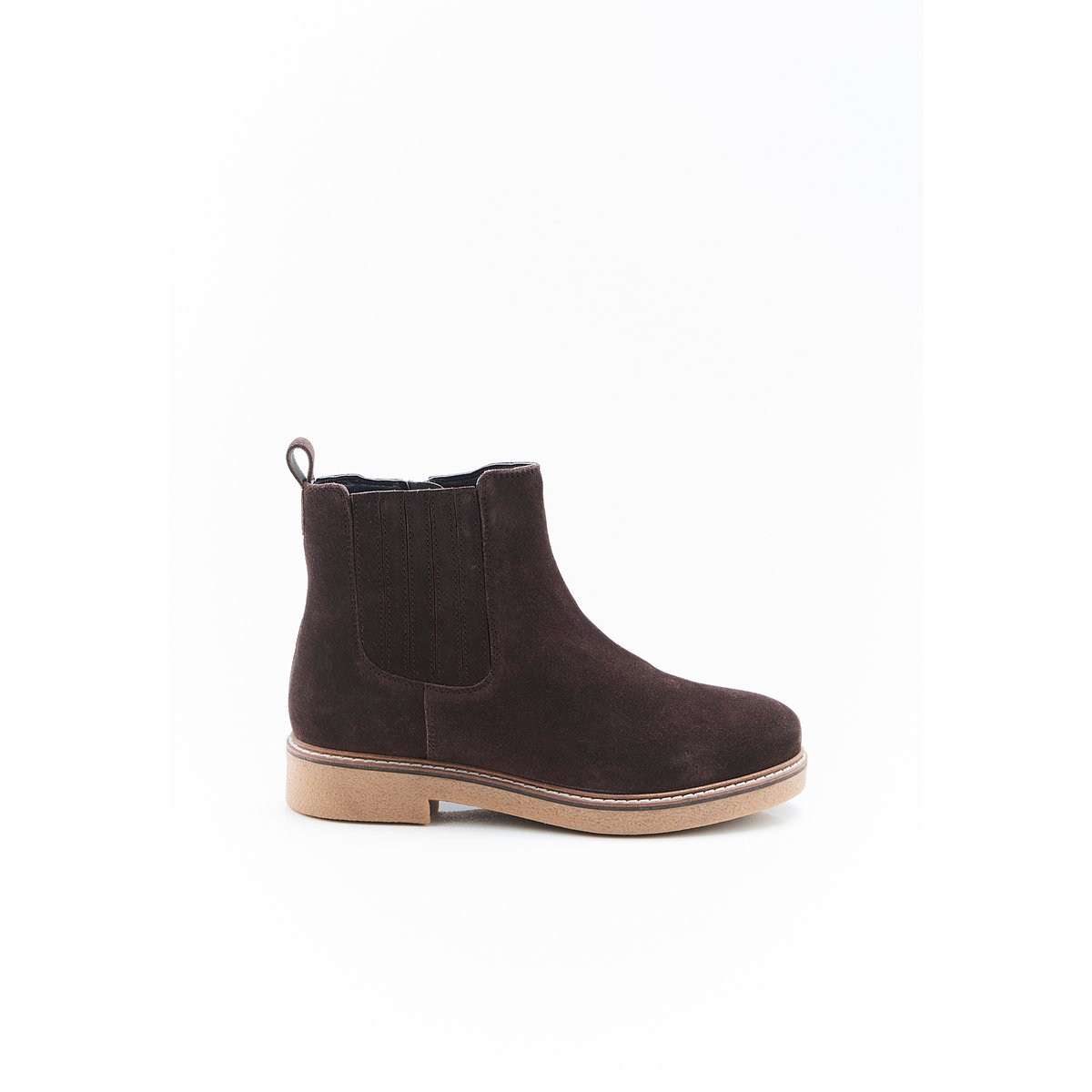 Boots Chelsea Thermolactyl marron chocolat, DAMART