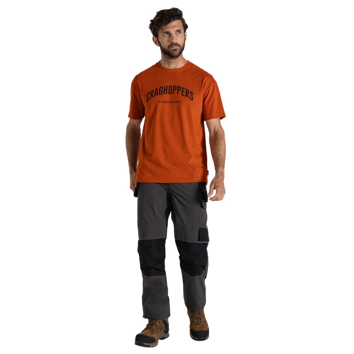 T-shirt à imprimé graphique BATLEY orange foncé, CRAGHOPPERS