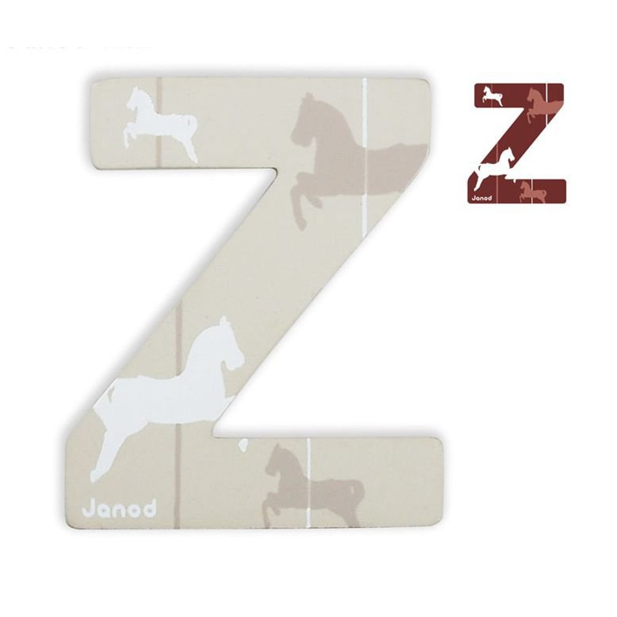 Lettre de l'alphabet ABCDeco Z beige, JANOD
