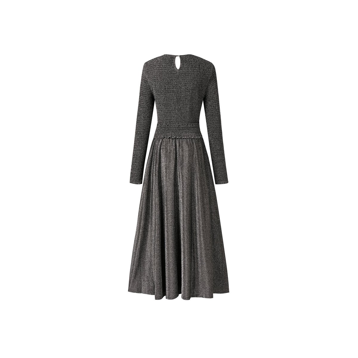 Robe longue DEBBIE argente, FRNCH