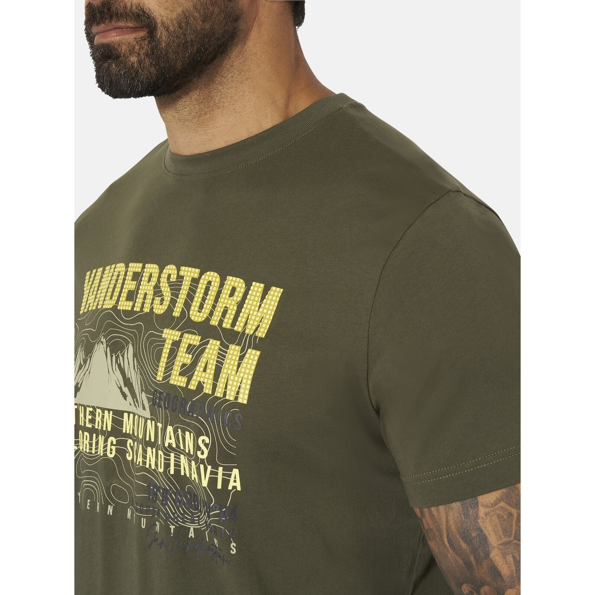 T-shirt BALVAR olive, JAN VANDERSTORM
